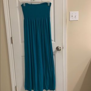 Strapless maxi dress